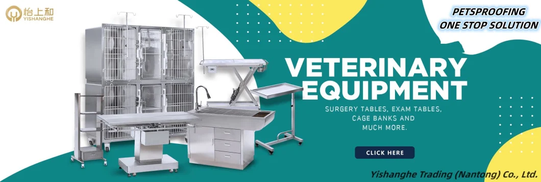 Veterinary Instrument Grooming Surgical Wet Pet Clinic Multi-Functional Vet Treatment Animal Checking Examination Disposal Table