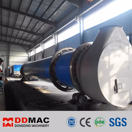 Equipo de secado de tambor rotatorio industrial para minerales, menas, arena de sílice, heces de alimentación, estiércol de pollo, carbón, lodo, escoria, biomasa, secador rotatorio industrial